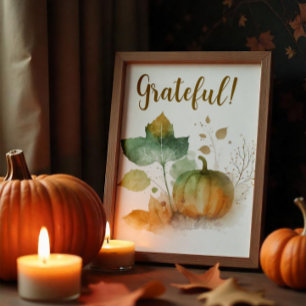 秋インラブカボチャ素朴ン ポスター