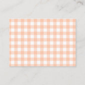 秋インラブカボチャ赤ちゃんシャワーおむつラッフル エンクロージャーカード (裏面)