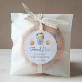 秋インラブカボンプキンズオータムブライダルシャワーフリット ラウンドシール