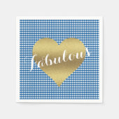 秋インラブキッチュカントリーウェディングパーティー スタンダードカクテルナプキン (正面)