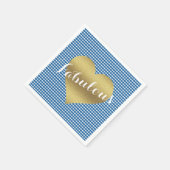 秋インラブキッチュカントリーウェディングパーティー スタンダードカクテルナプキン (角)