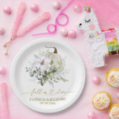 秋インラブグリーンリーカボチャ ペーパープレート (パーティー)