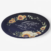 秋インラブグリーンリーカボチャ ペーパープレート (アングル)