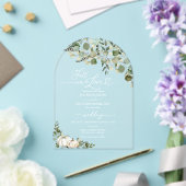 秋インラブグリーンリーパンプキン結婚ズ アクリル招待状 (インサイチュ (ウェディング))