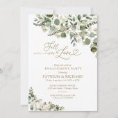 秋インラブグリーンリー婚約パーティ 招待状 (正面)