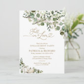 秋インラブグリーンリー婚約パーティ 招待状 (スタンド正面)