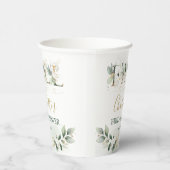 秋インラブグリーンリー金ゴールドパンプキンブライダルシャワー 紙コップ (右)