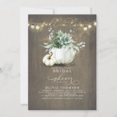 秋インラブサクラントカボチャブライダルシャワー 招待状 (正面)