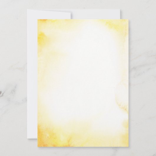 秋インラブサンフラワーズブライダルシャワー招待状 招待状 (裏面)