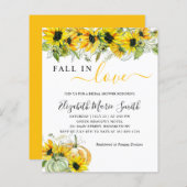 秋インラブサンフラワーパンプキンブライダルシャワー (正面/裏面)