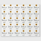 秋インラブサンフラワーベビーシャワー ラッピングペーパー (フラット)