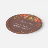 秋インラブシック素朴秋ブライダルシャワー ペーパープレート (アングル)