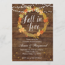 秋インラブシャワー招待状