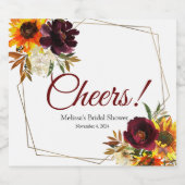 秋インラブシャンパンラベル スパークリングワインラベル (シングルラベル)