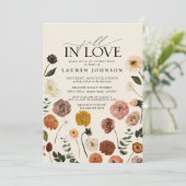 秋インラブテラコッタガーデンブライダルシャワー 招待状 (スタンド正面)