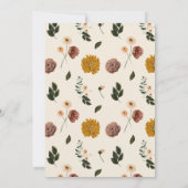 秋インラブテラコッタガーデンブライダルシャワー 招待状 (裏面)