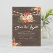 秋インラブテラコッタパンプキンバーンウッド結婚ズ セーブザデート (スタンド正面)