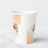 秋インラブテラコッタフラワーズウォーター色ベビーsh 紙コップ (右)