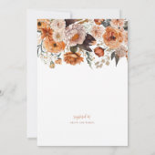 秋インラブテラコッタブライダルシャワー招待 招待状 (裏面)