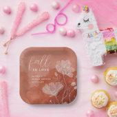 秋インラブテラコッタブライダルシャワー紙プレート ペーパープレート (パーティー)