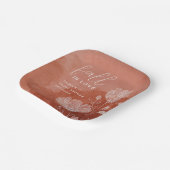 秋インラブテラコッタブライダルシャワー紙プレート ペーパープレート (傾斜あり)