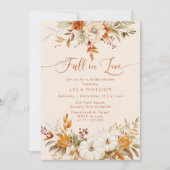 秋インラブテラコッタ秋ブライダルシャワー 招待状 (正面)
