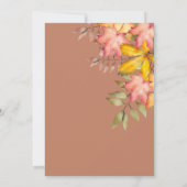 秋インラブテラコッタ秋紅葉結婚 招待状 (裏面)