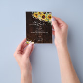 秋インラブバジェットブライダルシャワー招待状 チラシ (手)