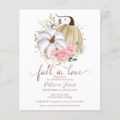 秋インラブバジェットブライダルシャワー招待 (正面)