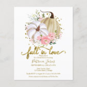 秋インラブバジェットブライダルシャワー招待 (正面)