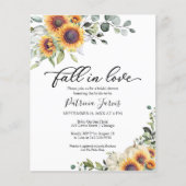 秋インラブバジェット秋ブライダルシャワー招待 (正面)