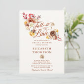 秋インラブバラムームフローラガーデンブライダルシャワー 招待状 (スタンド正面)