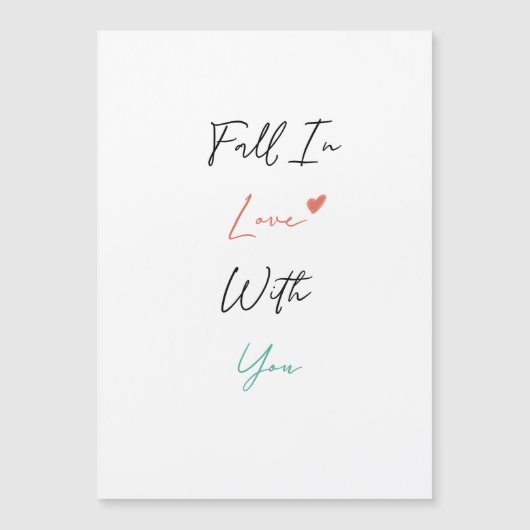 秋インラブバレンタインデー磁気カード (正面)