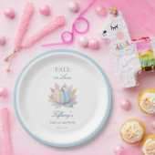 秋インラブパステルブルーパンプキンブライダルシャワー ペーパープレート (パーティー)