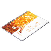 秋インラブパリ |ロマンチックエッフェルタワー ノートブック (左側)