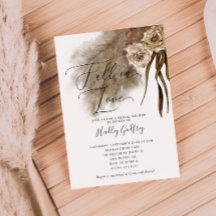 秋インラブパンパスグラスブライダルシャワー