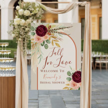 秋インラブパンパフローラブライダルシャワー歓迎