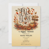 秋インラブパンプキンス&離れブライダルシャワー 招待状 (正面)
