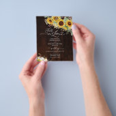 秋インラブパンプキンバジェット結婚式招待状 チラシ (手)