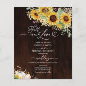 秋インラブパンプキンバジェット結婚式招待状 チラシ (正面)