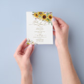 秋インラブパンプキンバジェット結婚式招待状 チラシ (手)