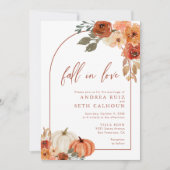 秋インラブパンプキンフローラテラコッタ結婚ズ セーブザデート (正面)