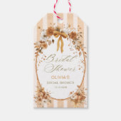 秋インラブパンプキンブライダルシャワーサンキューユー ギフトタグ (正面)