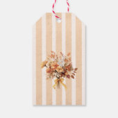 秋インラブパンプキンブライダルシャワーサンキューユー ギフトタグ (裏面)