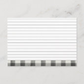 秋インラブパンプキンブライダルシャワーレシピカード エンクロージャーカード (裏面)