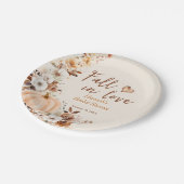 秋インラブパンプキンブライダルシャワー紙プレート ペーパープレート (アングル)