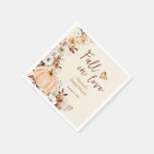 秋インラブパンプキンブライダルシャワー スタンダードカクテルナプキン (角)