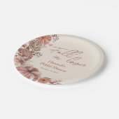 秋インラブパンプキンブライダルシャワー ペーパープレート (アングル)