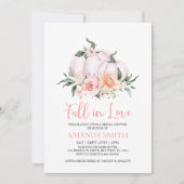 秋インラブパンプキンブライダルシャワー 招待状 (正面)