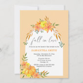 秋インラブパンプキンブライダルシャワー 招待状 (正面)
